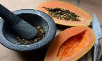 Using leftover Papaya seeds for Beautiful Skin 